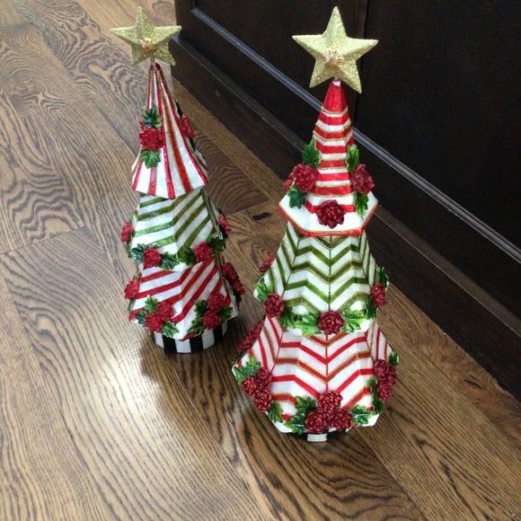 MACKENZIE-CHILDS MEDIUM JOLLY TIERED CAPIZ TREE - Picture 9 of 11